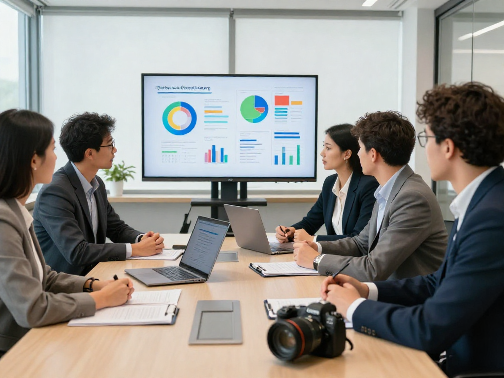 Consultation on Datenschutz Dienstleistung in a professional office setting with a focus on data protection strategies.
